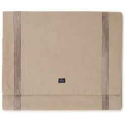 Lexington Oxford Tafelloper 50x250 Cm, Beige / Donkergrijs