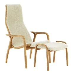 Swedese Lamino Set Schapenvacht/Eiken, Moonlight